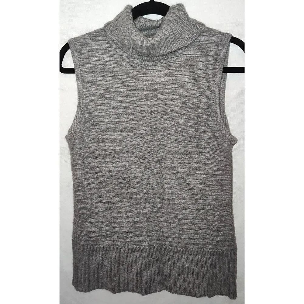 MODERN SOUL Sleeveless sweater Size Medium. Wool angora blend. Hand wash. Gray.